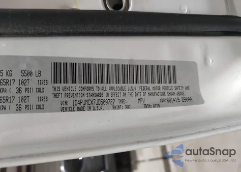 2018 Jeep Cherokee Latitude 4X4 from USA, damaged, VIN 1C4PJMCX7JD500727